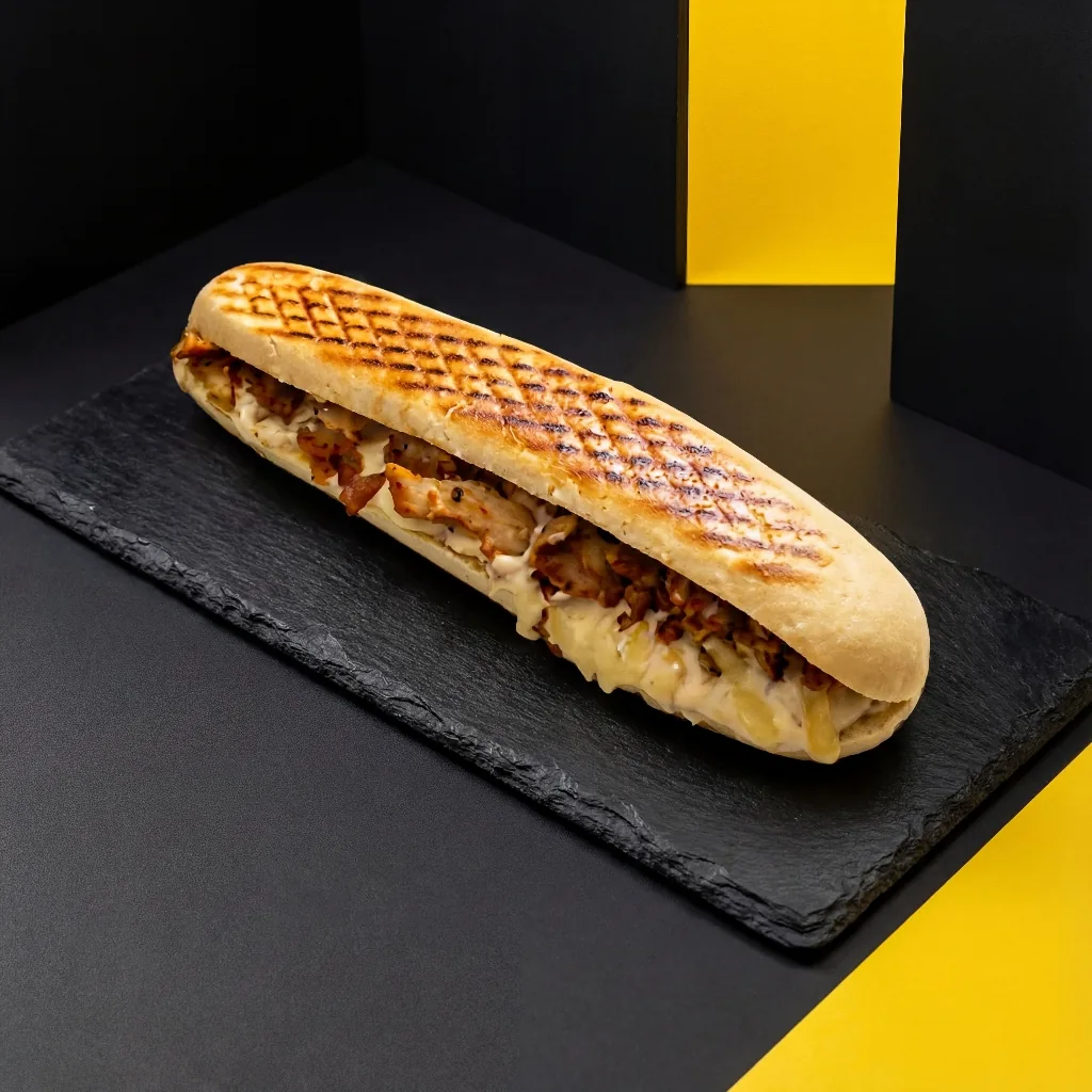 Panini Kebab mozzarella fondue grillé — Snack Panini City Douai